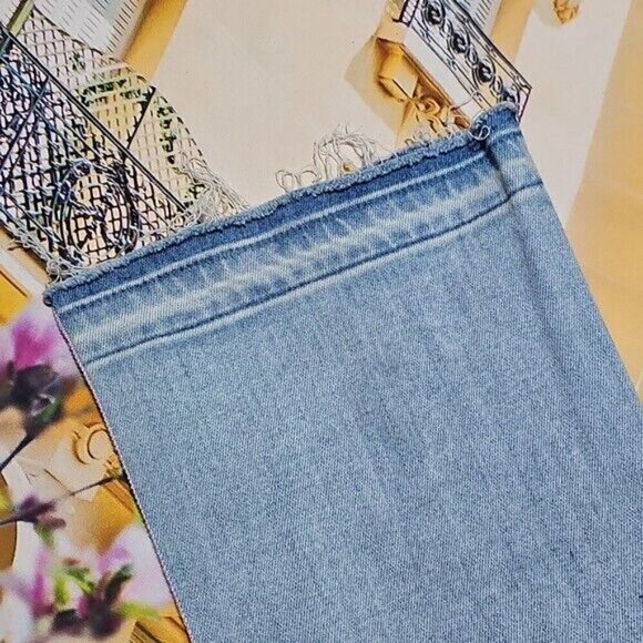 Veronica‎ Beard Blue 5 Button Boot Jeans with Frayed Hem Size 24/00 - Picture 4 of 8